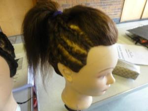 Designed Cornrows at the Hair Braiding summer school